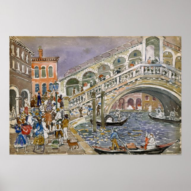 Póster Prendergast - Puente Rialto (Frente)