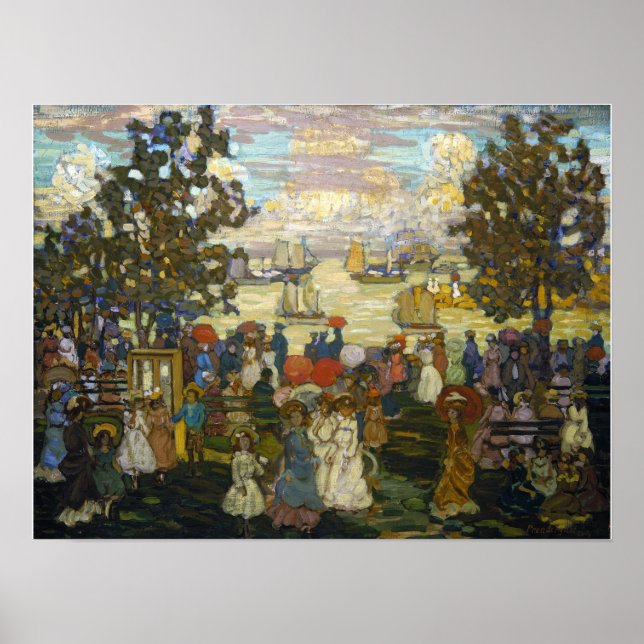 Póster Prendergast - Salem Willows 1904 (Frente)