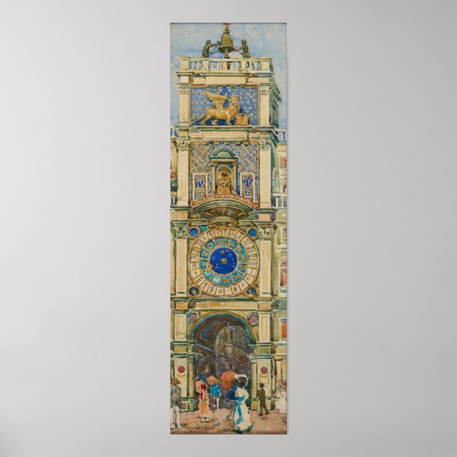 Póster Prendergast - Torre del Reloj Venecia (Frente)