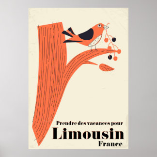 Póster Prendre des vacances pour Limousin France .