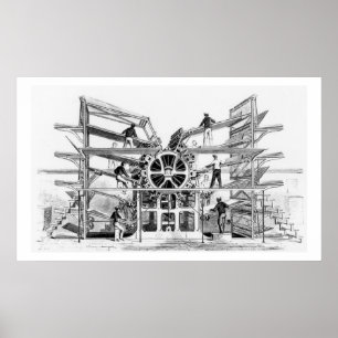 Póster Prensa del cilindro inventada por Richard marzo