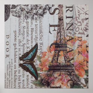 Póster prensa moderna edición francesa Torre Eiffel de Pa