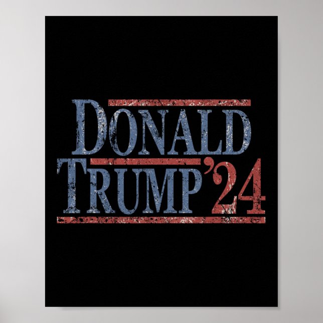 Póster Preocupante Donald Trump 2024 (Frente)