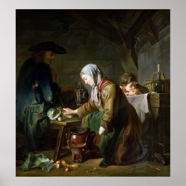 Póster Preparación de una comida (Frente)