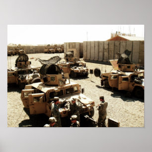 Póster Preparativos de la misión del pelotón de Scout