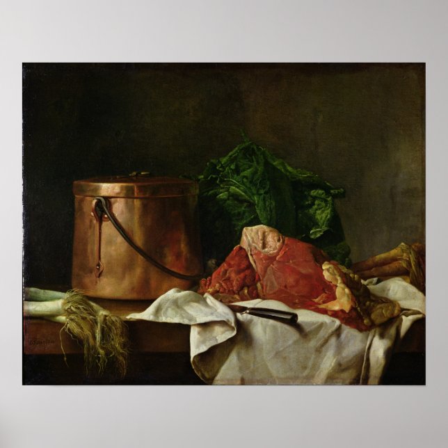 Póster Preparativos para un estofado (Frente)