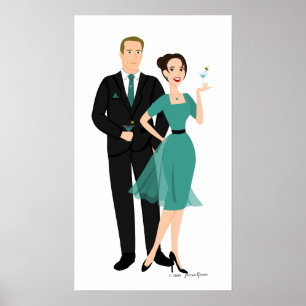 Póster ¡Preparen Su Martinis!