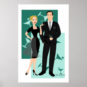 Póster ¡Preparen Su Martinis!