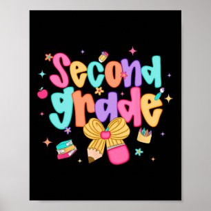 Póster Preppy Ck Para Colegio 2do Grado Coquette Bow Niña