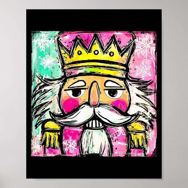 Póster Preppy Nutcracker Christmas Girly Xmas Costume Kid (Frente)