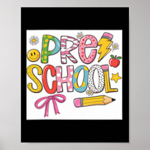 Póster Preppy Regreso a Clases Coquette Preescolar Femeni