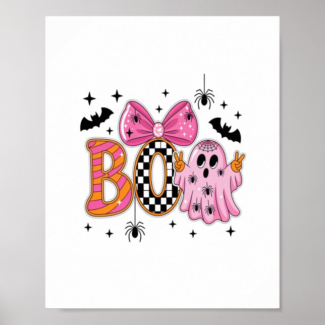 Póster Preppy Spooky Halloween Boo (Frente)