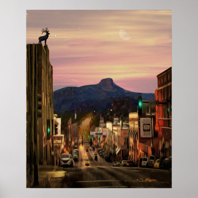 Póster "Prescott Arizona Landmark" (Frente)