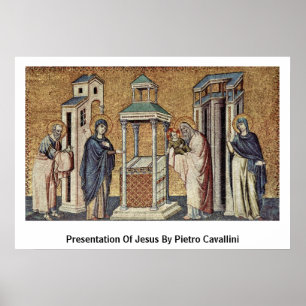 Póster Presentación De Jesús Por Pietro Cavallini