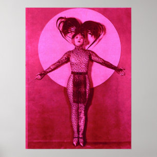 Póster Presentación de la estrella de cine de baloncesto 