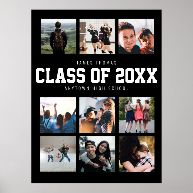 Póster Presentación de la foto del partido de graduación  (Frente)