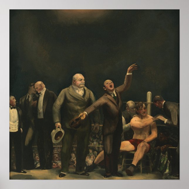 Póster Presentando a John L. Sullivan por George Bellows (Frente)
