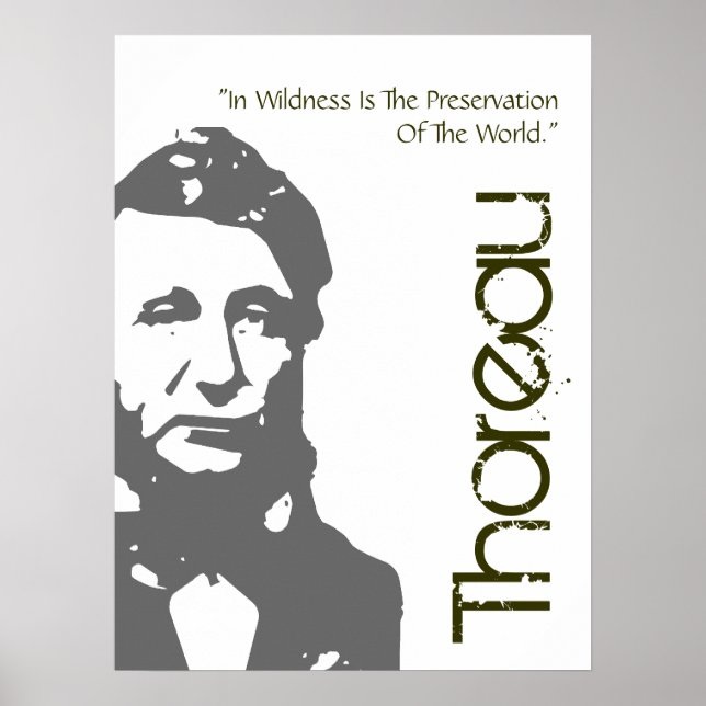 Póster Preservación De Thoreau Del Poster Mundial (Frente)