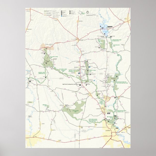 Póster Preservación nacional de Big Thicket (Frente)