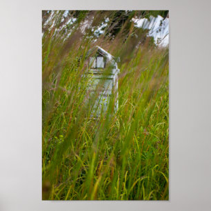 Póster Preservación natural del estado del cementerio de