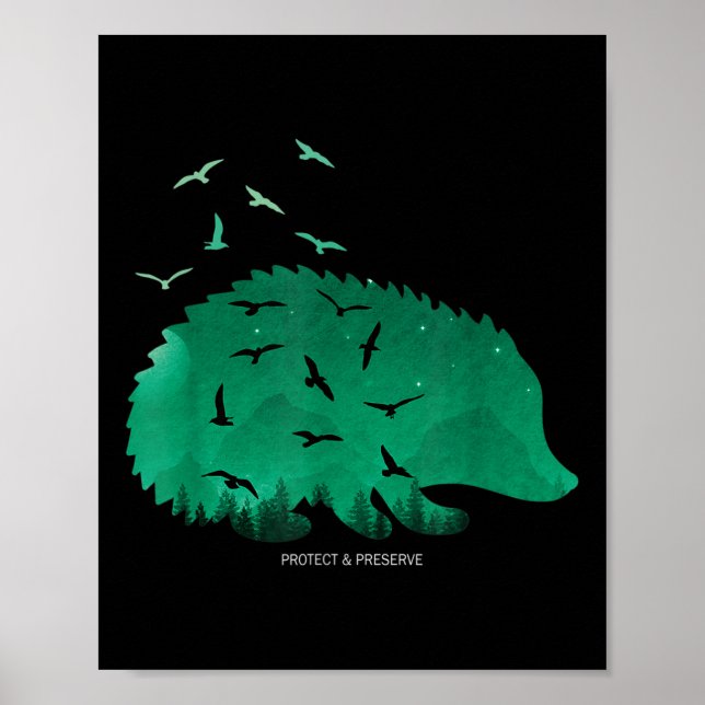 Póster Preservar &amp; Proteger la protección del medio a (Frente)