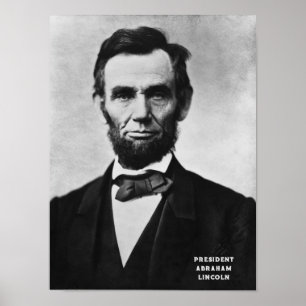 Póster President Abraham Lincoln USA 