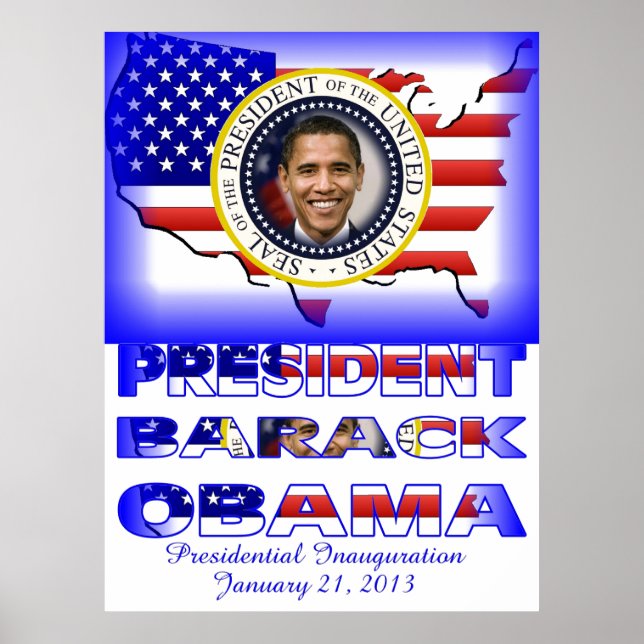 Póster PRESIDENT OBAMA 2013 Inauguration (Frente)