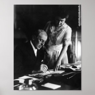 Póster President Wilson and First Lady Edith - 1920