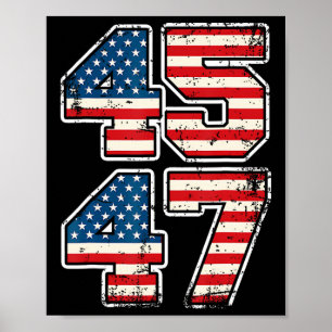 Póster Presidente 45 47 Día de la Inauguración de Donald 
