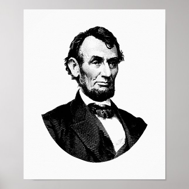 Póster Presidente Abraham Lincoln Graphic (Frente)