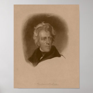 Póster Presidente Andrew Jackson — Historia de los Estado