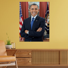 Póster Presidente Barack Obama 2do mandato Foto oficial L