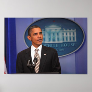 Póster Presidente Barack Obama hace una invitación