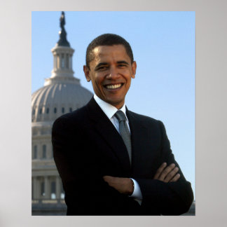 Póster Presidente Barack Obama Retrato del Senador