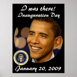 Póster Presidente conmemorativo Obama Inauguration