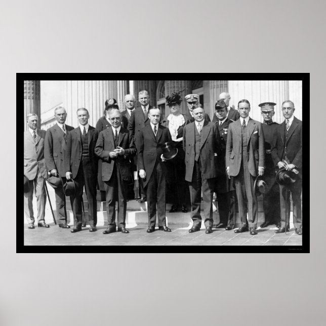 Póster Presidente Coolidge y Herbert Hoover 1923 (Frente)