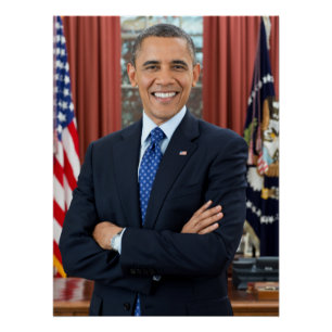 Póster Presidente de EE. UU. Barack Obama Glossy