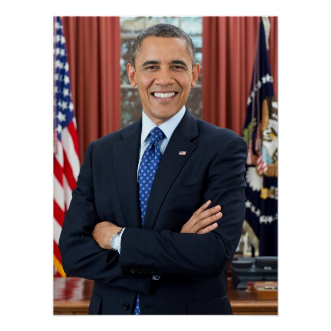Póster Presidente de EE. UU. Barack Obama Glossy (Anverso)