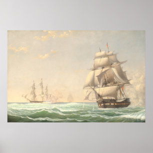 Póster Presidente de Frigate, Fitz Henry Lane Poster Bell