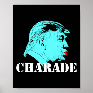 Póster Presidente de la protesta contra la trompa resiste