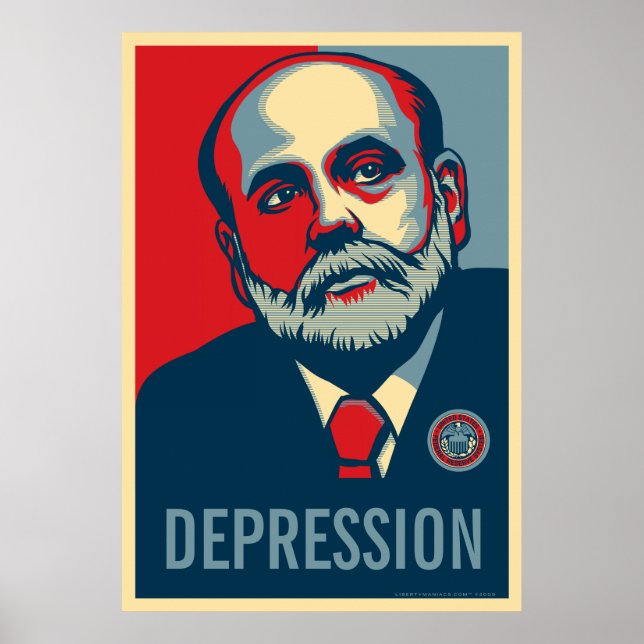 Póster Presidente de la Reserva Federal Ben Bernanke Impr (Frente)