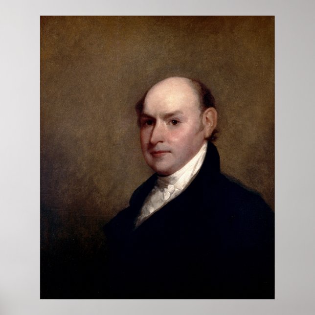 Póster Presidente de los Estados Unidos John Quincy Adams (Frente)
