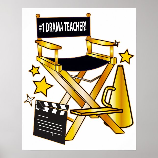 Póster Presidente del Director: Profesor de Drama Número  (Frente)