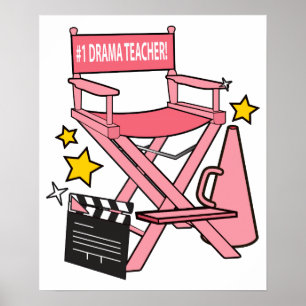 Póster Presidente del Director: Profesor de Drama Número