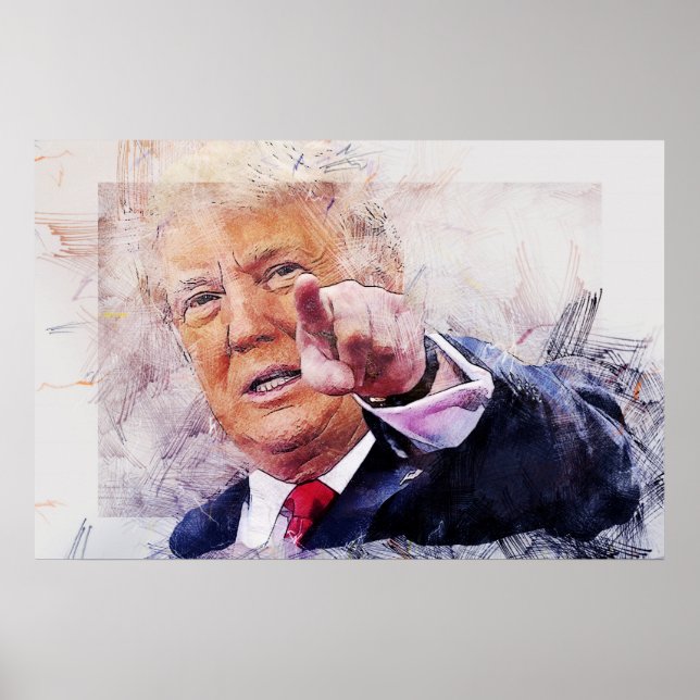Póster Presidente Donald Trump (Frente)