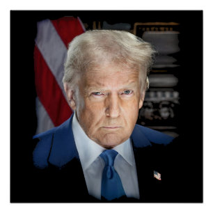 Póster Presidente Donald Trump 45 47 USA Patriota