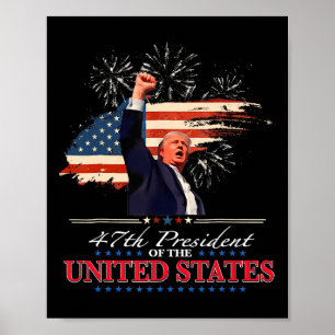 Póster Presidente Donald Trump 47° toma de mando