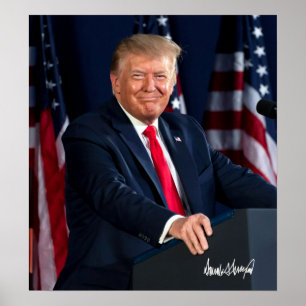 Póster Presidente Donald Trump 4 de julio de 2020 y Sig