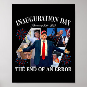 Póster Presidente Donald Trump Día de Inauguración 2025 (