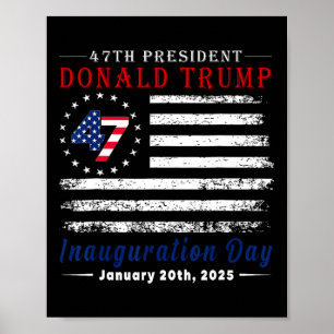 Póster Presidente Donald Trump Día de Inauguración 2025 V